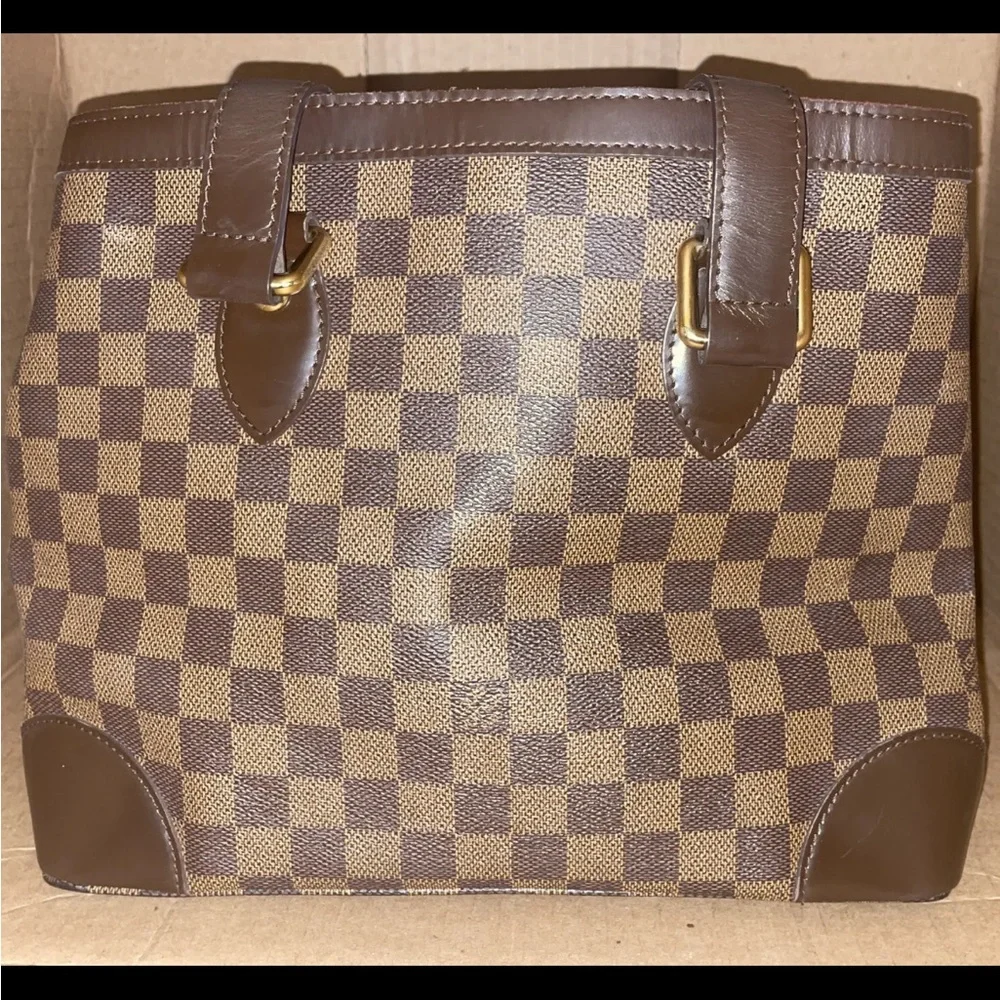 Slightly used  Louis Vuitton Damier Hampstead PM Tote bag N51205 Ladies Ebene - Picture 4 of 8